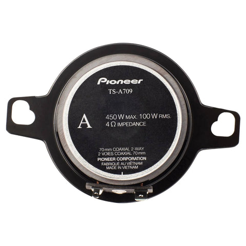 Pioneer TS-A709 is a 2.75-inch (7 cm) 2-way coaxial car speaker