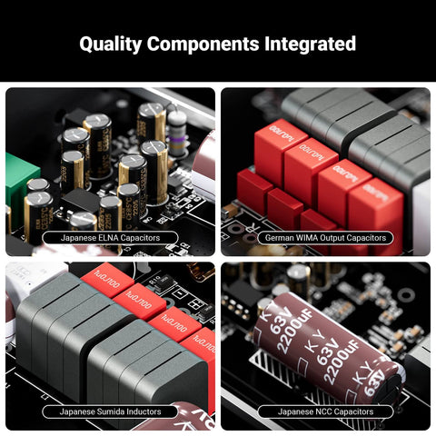 Fosi Audio V3 Stereo-48V 2 Channel Mini Stereo Amplifier