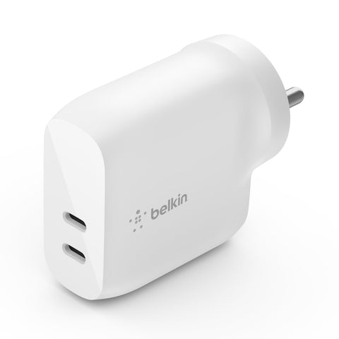Belkin BoostCharge Dual USB-C PD Wall Charger 40W