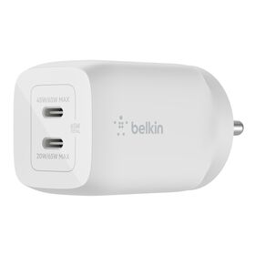 Belkin BoostCharge Pro Dual USB-C GaN Wall Charger with PPS 65W